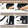 36Sets Iron Baseball Hat Cap Buckle Strap Clasp Clip Kit IFIN-CY0001-02-6