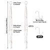 2Pcs Handmade Macrame Polyester with Wood Bead Plant Hanger AJEW-HS0001-46-4