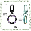12Pcs Alloy Spring Gate Ring HJEW-YW00095-3
