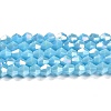 Opaque Solid Color Electroplate Glass Beads Strands X1-GLAA-F029-P4mm-A12-1