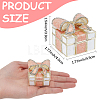 Square Bowknot Alloy Enamel with Crystal Rhinestone Jewelry Magnetic Storage Boxes CON-SP0001-32A-2