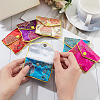  20Pcs 5 Colors Chinese Style Rectangle Cloth Zipper Pouches CON-NB0002-10-3