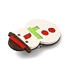 Christmas Theme PU Leather Brooch JEWB-C004-01D-3