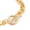 Brass Micro Pave Clear Cubic Zirconia Link Bracelets BJEW-JB05533-04-3