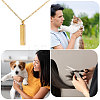 304 Stainless Steel Rectangle with Tree of Life Pendant Urn Ashes Necklaces NJEW-WH0036-030G-7