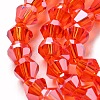 Transparent Electroplate Glass Beads Strands EGLA-A039-T4mm-A14-3