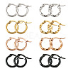 Titanium Steel Hoop Earrings STAS-TA0001-23A-1