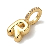 Brass Micro Pave Cubic Zirconia Pendants KK-K345-13R-G-2