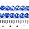 Transparent Electroplate Glass Beads Strands EGLA-N002-34C-C27-3