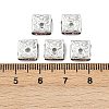 Brass Rhinestone Spacer Beads RSB074NF-17S-2