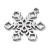 Christmas Theme Anti-Tarnish 304 Stainless Steel Pendants STAS-R003-04P-04-2