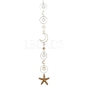 Glass Hanging Suncatchers HJEW-JM04587-2
