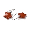 Natural & Synthetic Mixed Stone Star Dangle Earrings EJEW-I315-03P-3