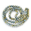 Electroplate Glass Bead Strands LS-EGLA-R094-4mm-16-2