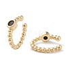 Brass Micro Pave Cubic Zirconia Cuff Earrings EJEW-H109-01G-G-3