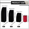 3Pcs 3 Sizes Vertical MDF Wood Covered with Velvet Necklace Display Stands NDIS-WH0023-001A-2