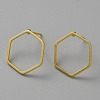 Golden Brass Hollow Geometry Stud Earrings EJEW-WH0012-127C-1