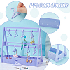 Opaque Acrylic Earring Display Stands EDIS-WH0029-16D-4