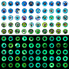 1 Bag Flatback Glass Cabochons GGLA-PH0001-56-1
