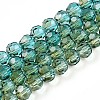 Baking Paint Transparent Glass Beads X1-DGLA-A035-T6mm-A08-1