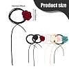 6Pcs 6 Colors Velvet Flower Collar Choker Necklaces Set NJEW-FI0001-09-2