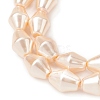 Electroplate Opaque Glass Imitation Pearl Bead Strands EGLA-H113-05B-3