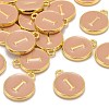 Golden Plated Alloy Enamel Charms X-ENAM-S118-06I-4