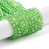 Electroplate Transparent Glass Beads Strands EGLA-A035-T4mm-A09-1