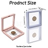 5Pcs Square Transparent PE Thin Film Suspension Jewelry Display Box CON-FS0001-19D-4