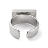 304 Stainless Steel Open Cuff Rings RJEW-H217-02P-3