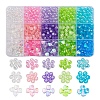 800Pcs 3 Style 5 Colors Transparent Acrylic Beads TACR-YW0001-45-1