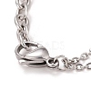 Non-Tarnish 304 Stainless Steel Saint Benedict Link Bracelet for Men Women STAS-E160-34P-4