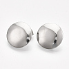 Non-Tarnish 201 Stainless Steel Stud Earring Findings STAS-S079-52B-2