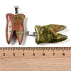 Natural Unakite Pendants G-G115-01G-3