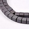 Electroplate Non-Magnetic Hematite Beads Strands X-G-J170B-4x4mm-03-3