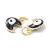 Brass Enamel Charms KK-C218-01G-C-3