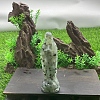 Natural Prehnite Carved Healing Virgin Mary Figurines PW-WG30485-08-1