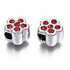 UV Plating Acrylic European Beads OACR-N010-042P-4
