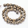 Oval Natural Dalmatian Jasper Bead Strands G-P106-15-2