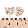 Rack Plating Brass Micro Pave Cubic Zirconia Beads KK-F879-08G-3