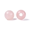 Natural Rose Quartz European Beads G-Q602-09C-01-2