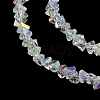 Electroplate Transparent Glass Beads Strands X-EGLA-P061-04C-AB22-2
