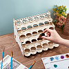 5-Layer Wooden Craft Paint & Brash Rack DIY-WH0401-05-3