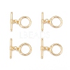 Brass Toggle Clasps KK-T051-22G-NF-1