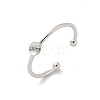 Brass Cup Peg Open Cuff Ring Settings LS-KK-G518-02P-01-1