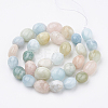 Natural Morganite Beads Strands G-S279-16-2