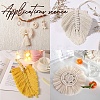 14Pcs 14 Style Wood Hoop Rings Macrame for DIY Craft Making DIY-WH0545-006-6