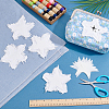 6Bags Polyester Blank Embroidery Sew on Cloth Patches PATC-PH0001-86A-4