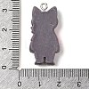 Opaque Resin Cat Pendants RESI-S399-07A-3