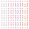 405Pcs Eletroplated Transparent Glass Beads GLAA-TA0003-66D-2
